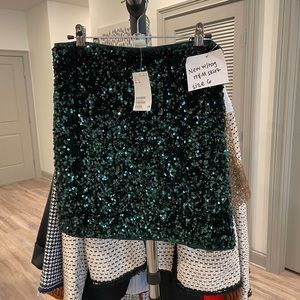 NWT Sequin mini skirt